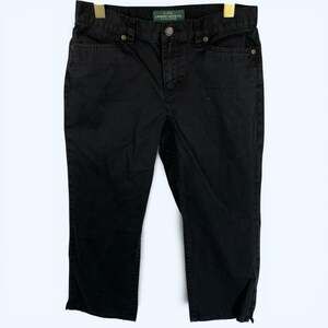 Lauren Ralph Lauren Jeans Co Crop Classic Midcalf Black Jeans Pants Women's Sz 4